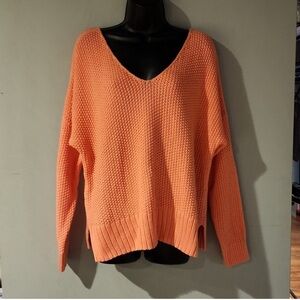 Lucky Brand Coral V-Neck Sweater